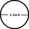 1 inch circle size