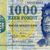1000 hungarian forint note size