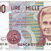 1000 italian lire size