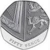 50 pence coin size