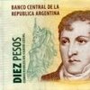 Argentine 10 pesos size