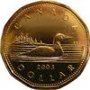 Canadian 1 dollar coin loonie size