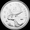 Canadian quarter size