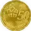 Malaysian 50 sen coin size