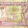 Two maltese liri note size