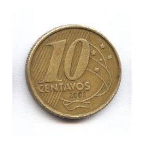10 centavos (Real) (2) Actual Size Image
