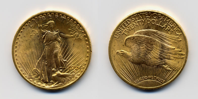 1924 St. Gaudens Double Eagle (USA 1ozt gold coin)