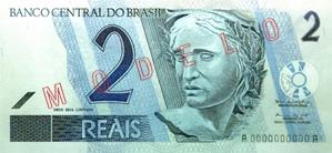 2 Brazilian Real Actual Size Image