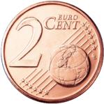 2 Euro Cent Coin Actual Size Image