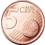 5 Euro Cent Coin Actual Size Image
