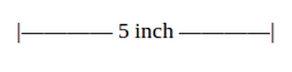 How Long Is 5 Inches Example