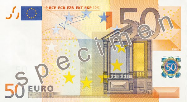 50 Euro Note Actual Size Image