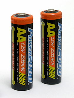 AA Battery (2) Actual Size Image