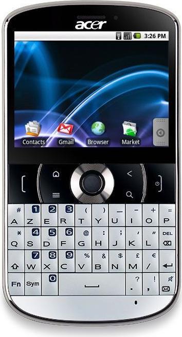 Acer beTouch E130 Actual Size Image