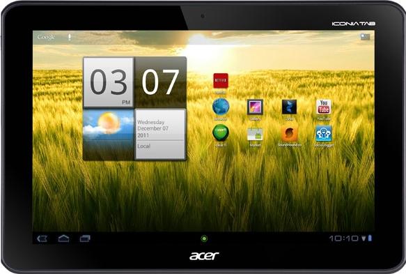 Acer Iconia Tab A200 Actual Size Image