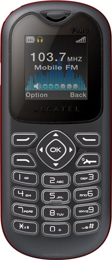 Alcatel OT-208 Actual Size Image