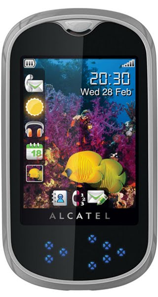 Alcatel OT-708 Actual Size Image