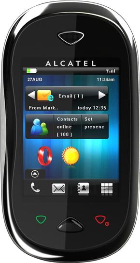 Alcatel OT-880 One Touch XTRA Actual Size Image