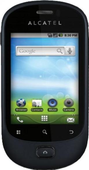 Alcatel OT-908 Actual Size Image