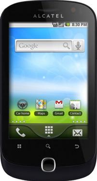 Alcatel OT-990 Actual Size Image