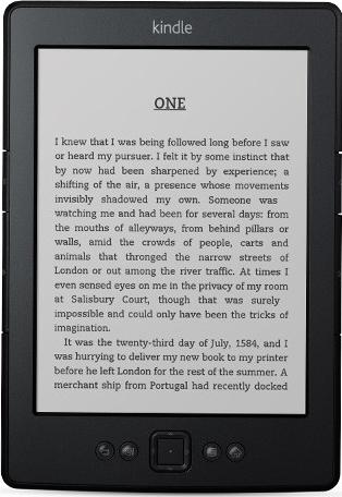 Amazon Kindle 5 Actual Size Image