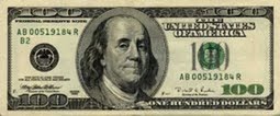 American 100 Dollar Bill Actual Size Image