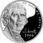 American Nickel Actual Size Image