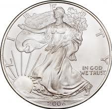 American silver eagle Actual Size Image