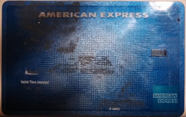 amex cc Actual Size Image