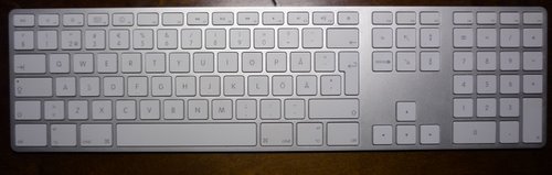 apple full keyboard with numeric keypad (2) Actual Size Image