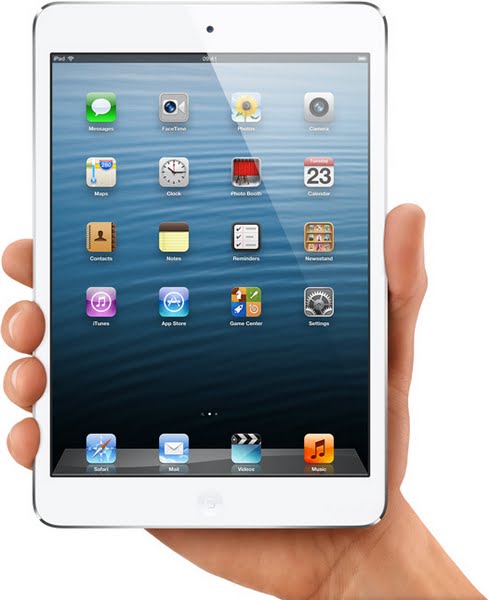 Apple iPad Mini Actual Size Image