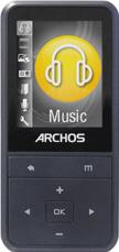 Archos Vision 18B 8GB mp3 player Actual Size Image