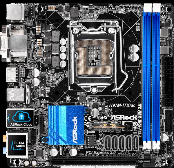 ASrock Board Actual Size Image