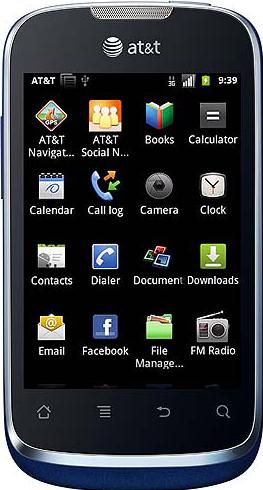 AT&amp;T U8652 FUSION GoPhone Actual Size Image