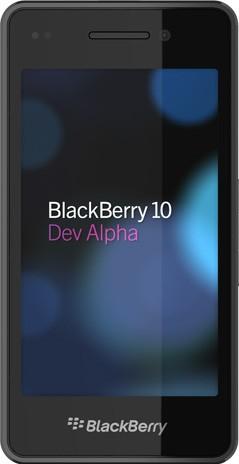 BlackBerry 10 Dev Alpha Actual Size Image