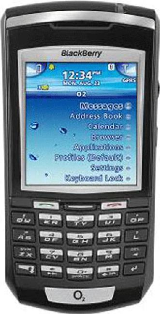 BlackBerry 7100x Actual Size Image