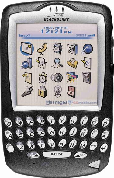 BlackBerry 7730 Actual Size Image