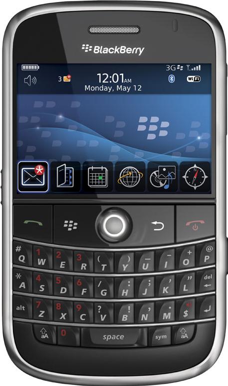 BlackBerry Bold 9000 Actual Size Image