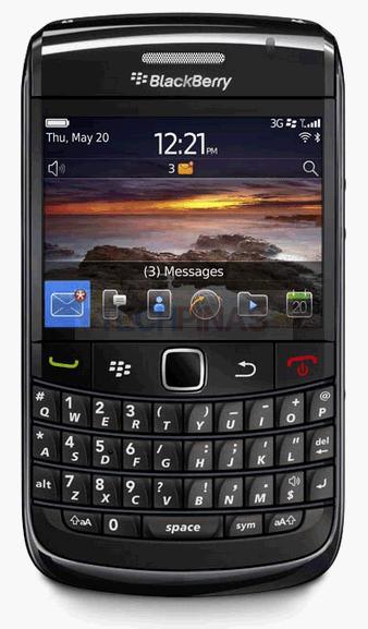 BlackBerry Bold 9780 Actual Size Image