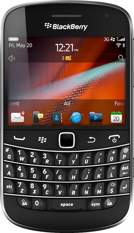 BlackBerry Bold 9930 Actual Size Image