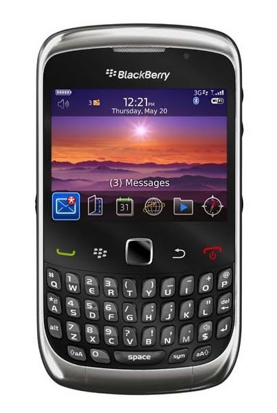 Blackberry Curve 3G / 9300 (2) Actual Size Image