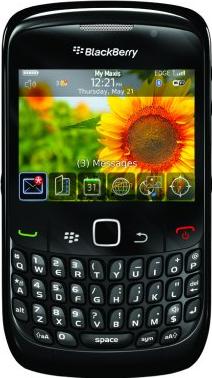 BlackBerry Curve 8250 Actual Size Image