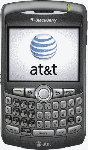 BlackBerry Curve 8310 Smartphone Titanium (AT&amp;T) Actual Size Image