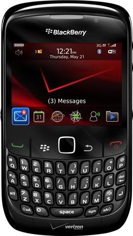 BlackBerry Curve 8530 Actual Size Image