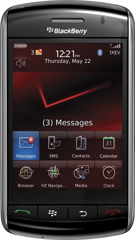 BlackBerry Storm 9500 Actual Size Image