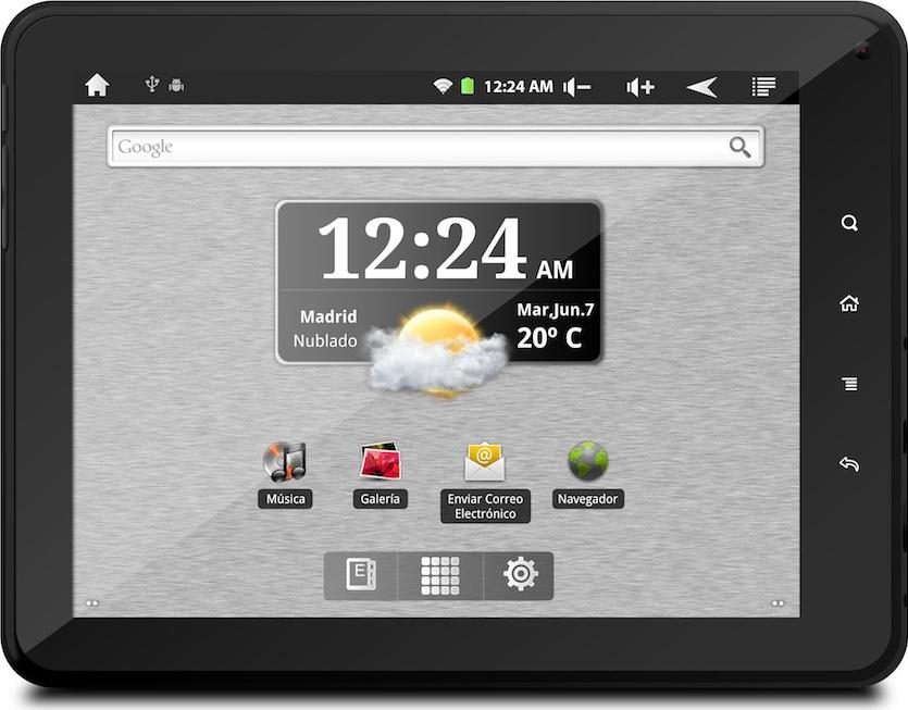 bq Kepler tablet Actual Size Image