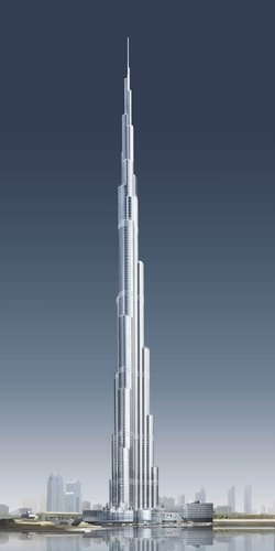 Burj Dubai Actual Size Image