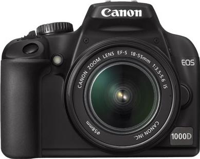 Canon EOS 1000D Actual Size Image
