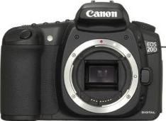 Canon EOS 20D Actual Size Image