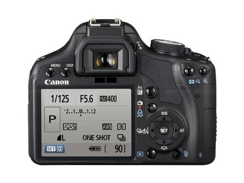 Canon EOS 500D - Rear Actual Size Image